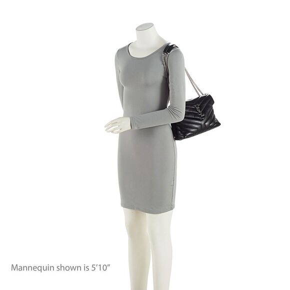 Saint Laurent Matelasse Calfskin Monogram LouLou Chain Small Shoulder Bag - Picture 6 of 10